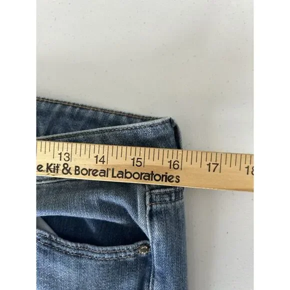 White House Black Market Jeans Womens The Girlfriend Soft Denim Light Distressed - Picture 10 of 12